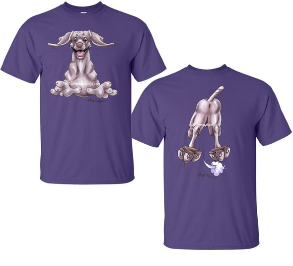 Weimaraner - Coming and Going - T-Shirt (Double Sided)
