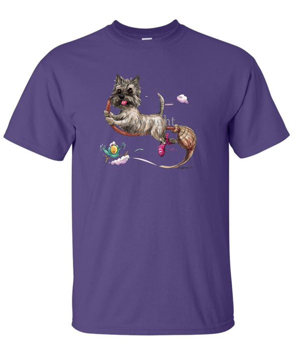 Cairn Terrier - Broom - Caricature - T-Shirt