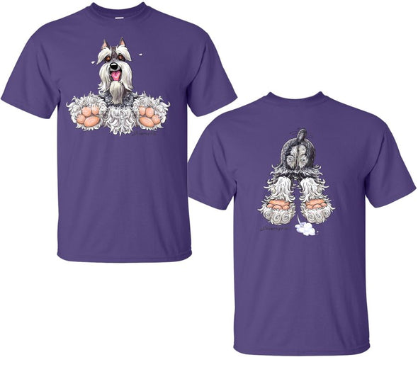 Schnauzer - Coming and Going - T-Shirt (Double Sided)