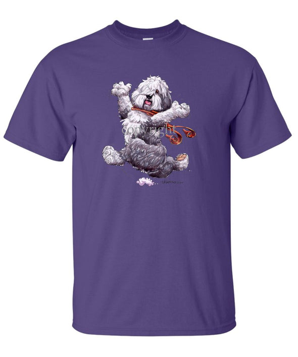 Old English Sheepdog - Happy Dog - T-Shirt