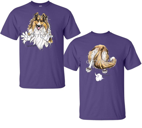 Shetland Sheepdog - Coming and Going - T-Shirt (Double Sided)