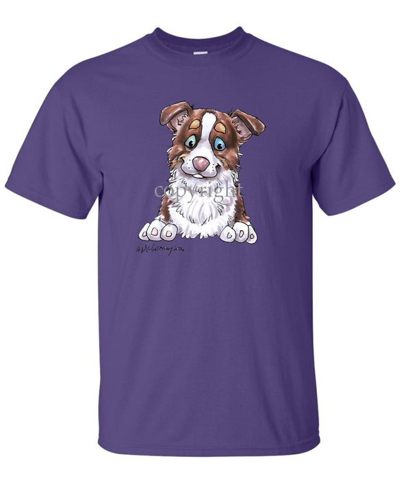 Border Collie  Red Tri - Puppy - Caricature - T-Shirt