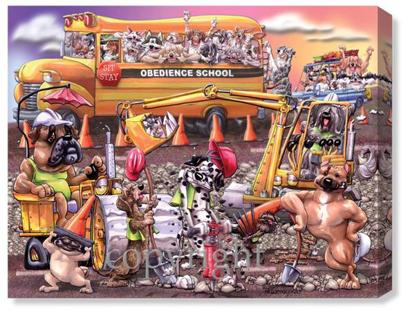 Road Dog Construction - Calendar Canvas