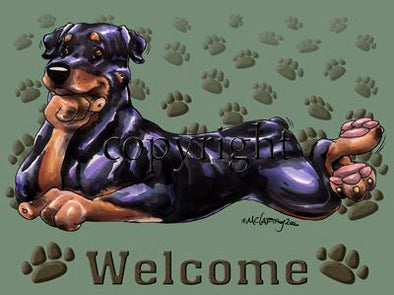 Rottweiler - Welcome - Mat