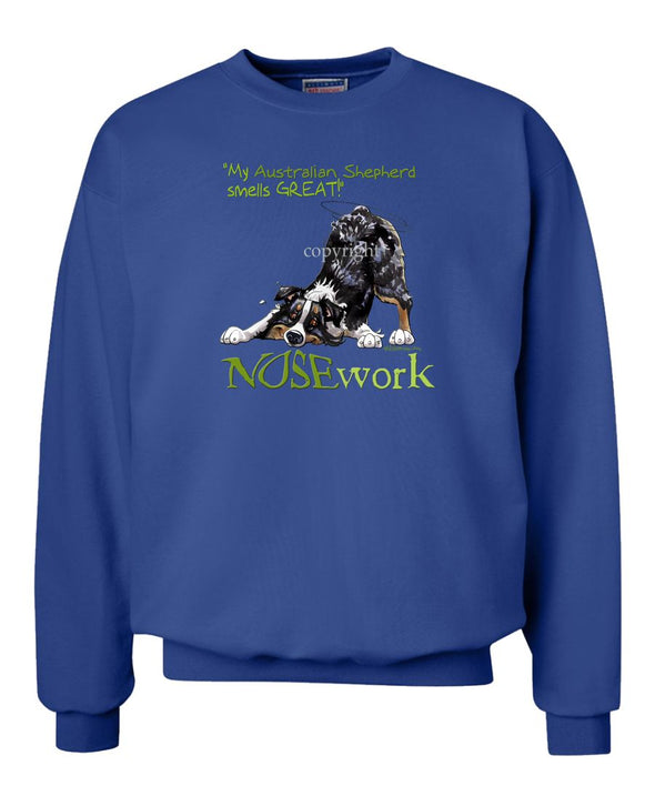 Australian Shepherd  Black Tri - Nosework - Sweatshirt