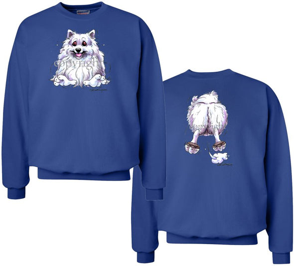 American Eskimo Dog - Coming and Going - Sweatshirt (Double Sided)