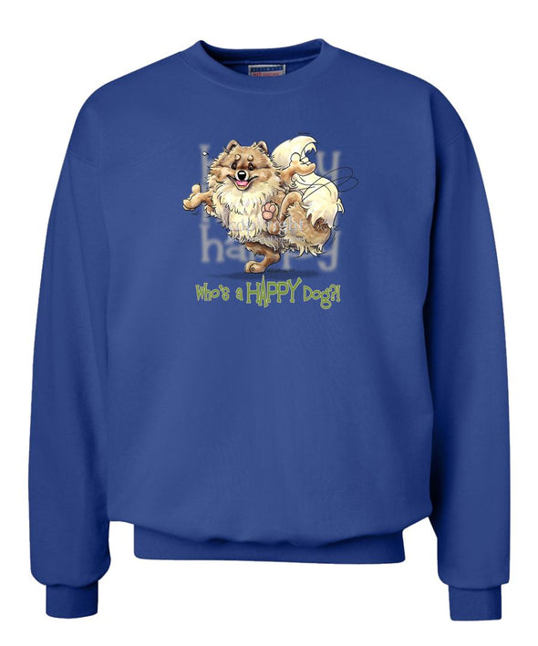 Pomeranian - Who's A Happy Dog - Sweatshirt