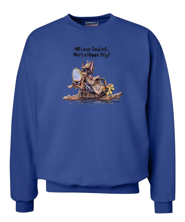 Doberman Pinscher - 2 - Who's A Happy Dog - Sweatshirt
