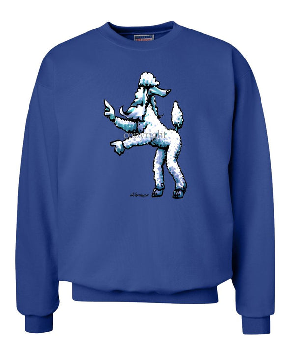 Poodle  White - Cool Dog - Sweatshirt