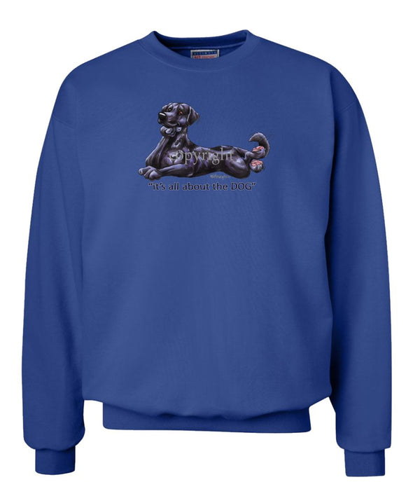 Labrador Retriever  Black - All About The Dog - Sweatshirt