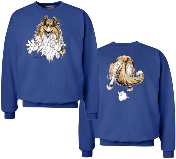 Shetland Sheepdog - Coming and Going - Sweatshirt (Double Sided)