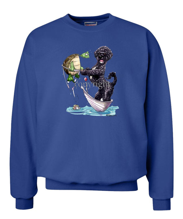Portuguese Water Dog - Catching Turtle - Caricature - Sweatshirt