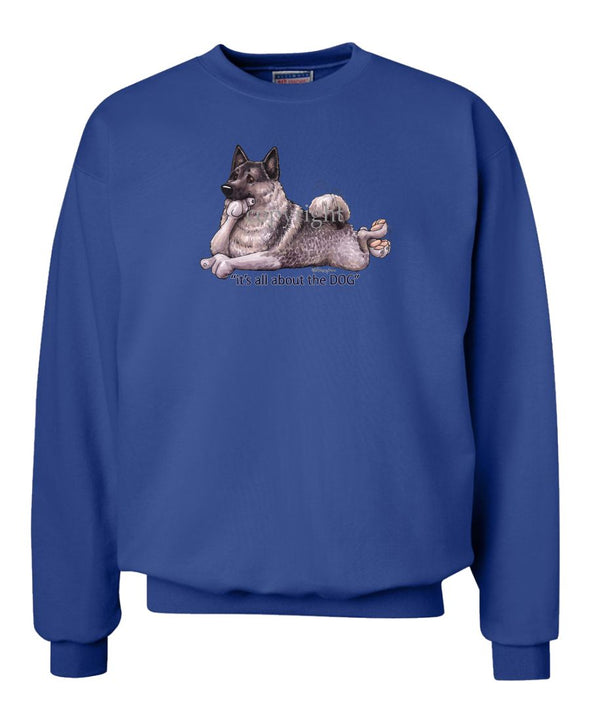 Norwegian Elkhound - All About The Dog - Sweatshirt