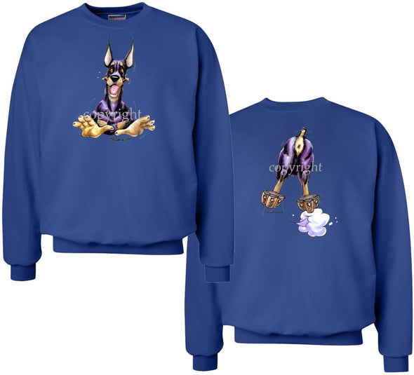 Doberman Pinscher - Coming and Going - Sweatshirt (Double Sided)