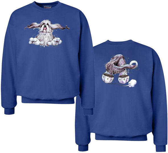 Bearded Collie - Coming and Going - Sweatshirt (Double Sided)