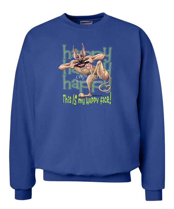 Great Dane - 2 - Who's A Happy Dog - Sweatshirt