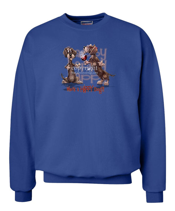 Dachshund  Wirehaired - Who's A Happy Dog - Sweatshirt