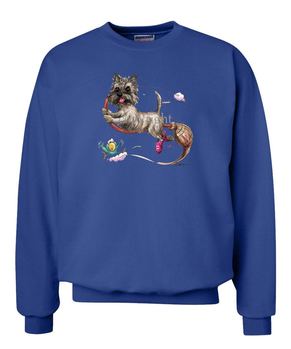 Cairn Terrier - Broom - Caricature - Sweatshirt