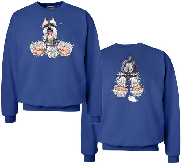Schnauzer - Coming and Going - Sweatshirt (Double Sided)