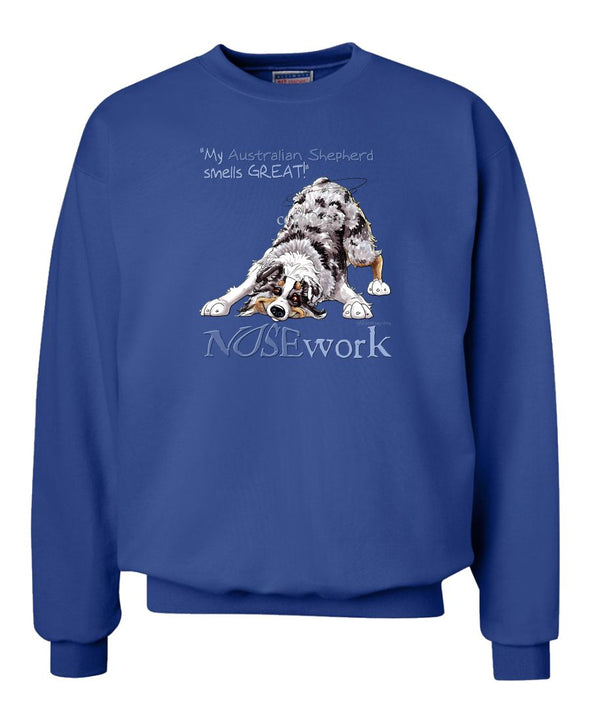 Australian Shepherd  Blue Merle - Nosework - Sweatshirt