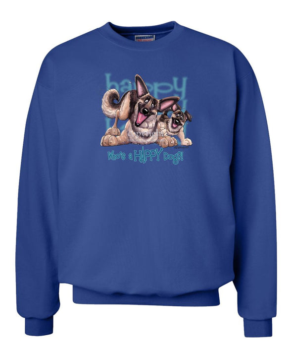 German Shepherd - Who's A Happy Dog - Sweatshirt