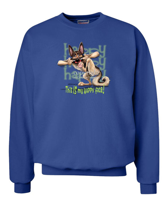 German Shepherd - 4 - Who's A Happy Dog - Sweatshirt