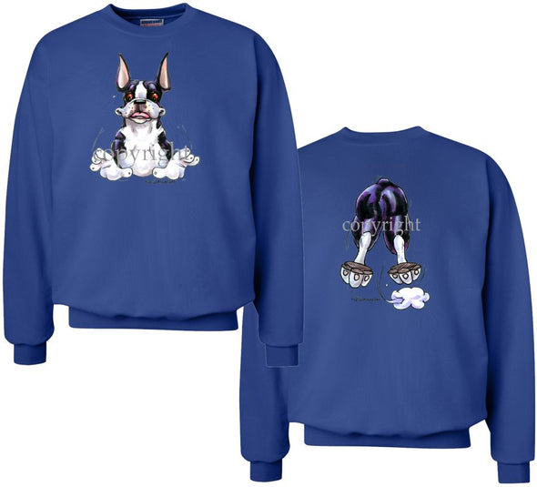 Boston Terrier - Coming and Going - Sweatshirt (Double Sided)
