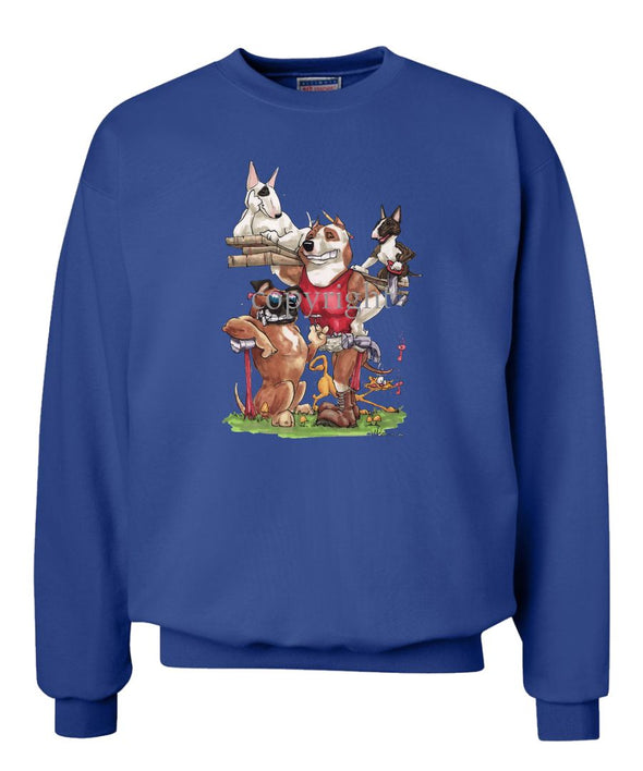 American Staffordshire Terrier - Group Construction - Caricature - Sweatshirt