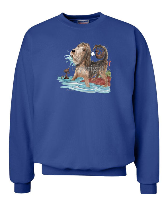 Otterhound - Otter Squirting Water - Caricature - Sweatshirt
