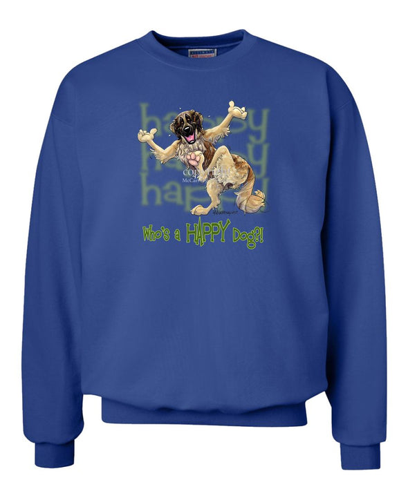 Leonberger - Who's A Happy Dog - Sweatshirt
