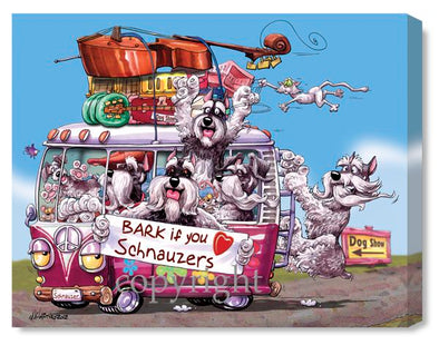 Schnauzer - Bark If You Love - Canvas
