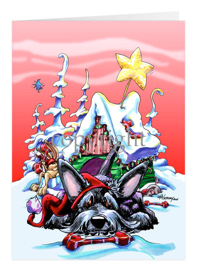 Scottish Terrier - Doghouse - Christmas Card