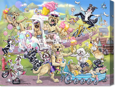 The Ice Cream Dog - Calendar Canvas