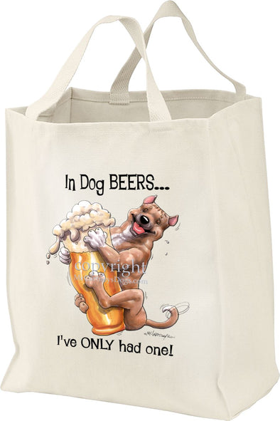 American Staffordshire Terrier - Dog Beers - Tote Bag