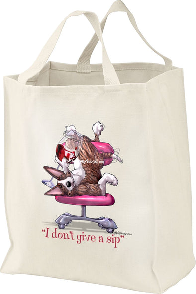 Bull Terrier - I Don't Give a Sip - Tote Bag