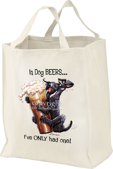 Kerry Blue Terrier - Dog Beers - Tote Bag
