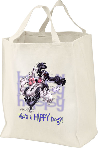 English Springer Spaniel - Who's A Happy Dog - Tote Bag