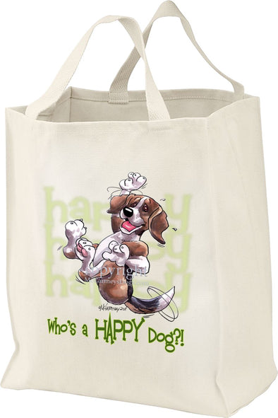 Beagle - Who's A Happy Dog - Tote Bag