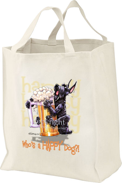 Giant Schnauzer - Who's A Happy Dog - Tote Bag