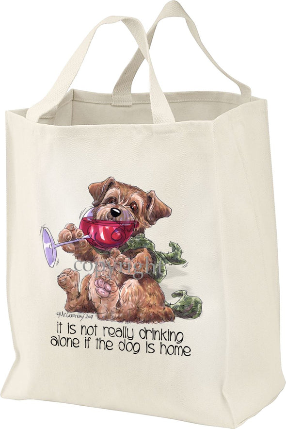 Norfolk Terrier - It's Not Drinking Alone - Tote Bag