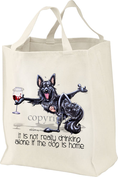 Belgian Sheepdog - It's Not Drinking Alone - Tote Bag