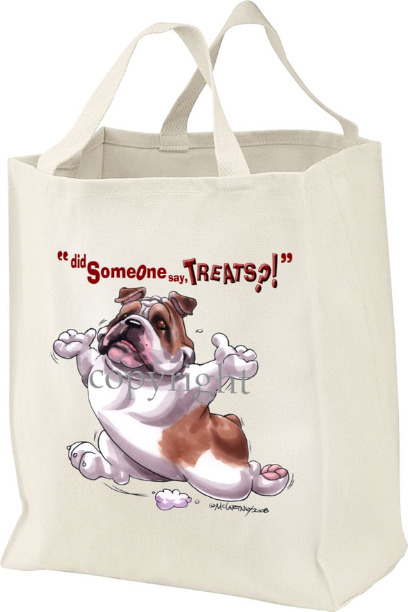 Bulldog - Treats - Tote Bag