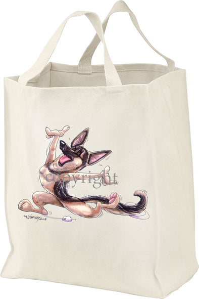 German Shepherd - Happy Dog - Tote Bag