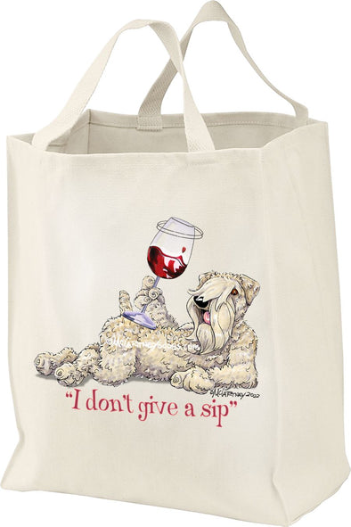 Soft Coated Wheaten - I Don't Give a Sip - Tote Bag