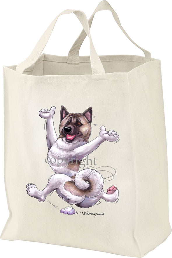 Akita - Happy Dog - Tote Bag