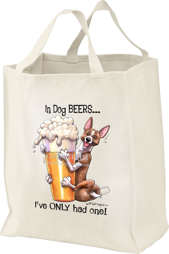 Basenji - Dog Beers - Tote Bag