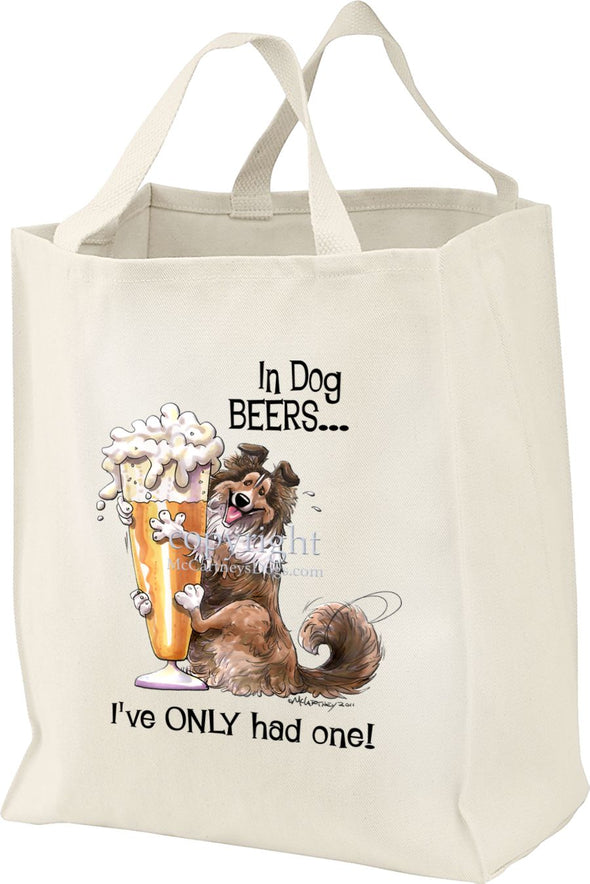 Shetland Sheepdog - Dog Beers - Tote Bag