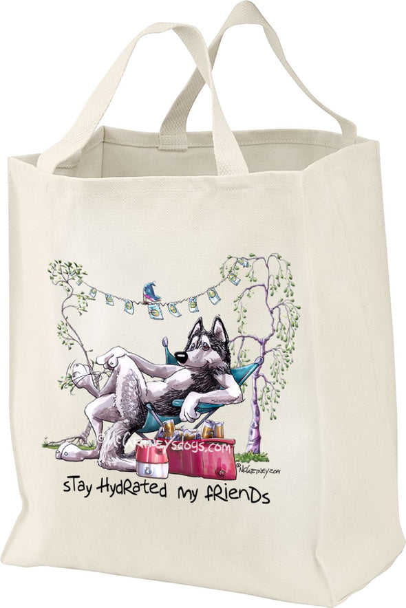 Siberian Husky - Stay Hydrated - Mike's Faves - Tote Bag