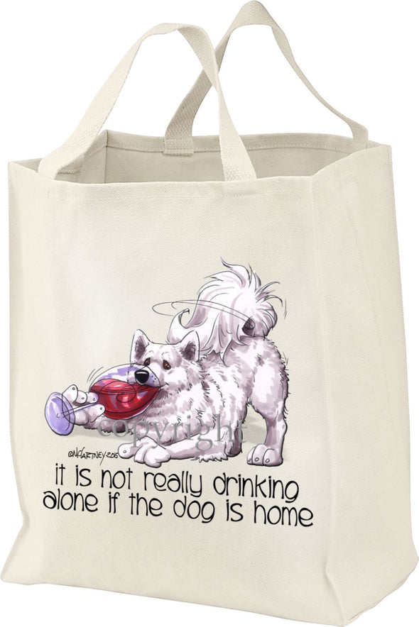 Samoyed - It's Not Drinking Alone - Tote Bag