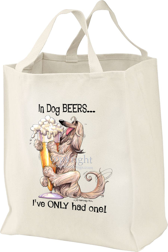 Afghan Hound - Dog Beers - Tote Bag